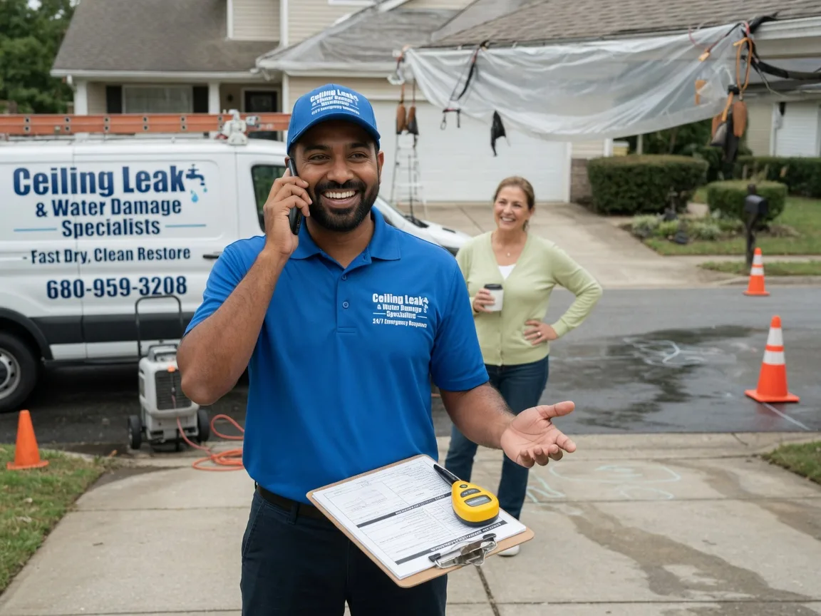 Ceiling Leak Cleanup Skellytown, TX FAQs